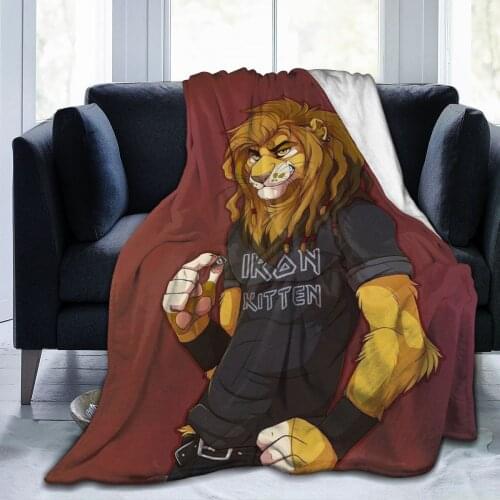 New 3DLion Personality Printed Flannel Blanket Sheet Bedding Soft Blanket Bed Cover Home Textile Decoration