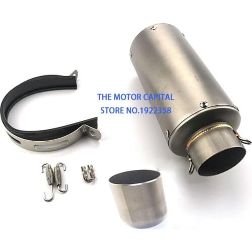 New good quality Universal Dirt Bike Titanium Alloy Exhaust muffler pipe fit most motorcycle