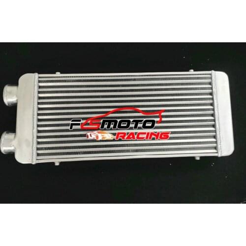 One Sided Front Mount Aluminum turbo Intercooler 600x300x70mm same side 76mm 3" Inlet/Outlet pipe