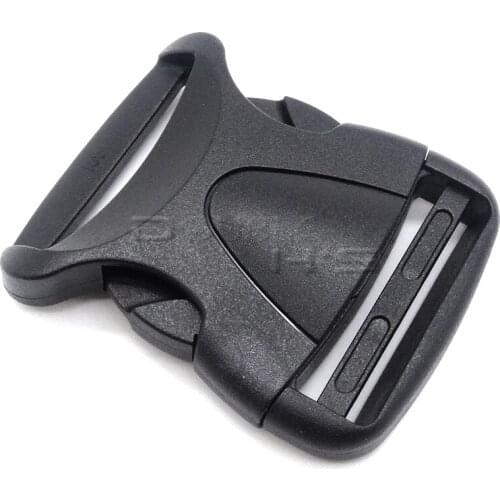 2pcs/lot 2" Plastic Side Curved Release Buckle For Tactial Backpack Luggage Straps Webbing Size 50mm