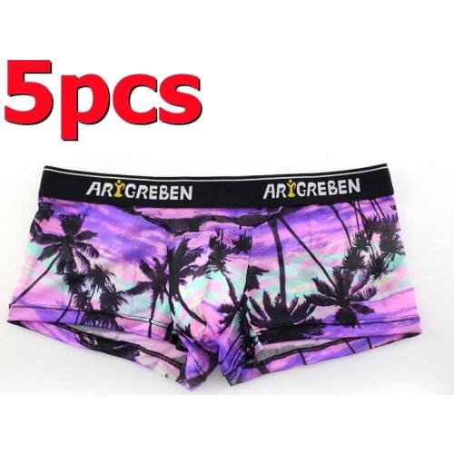 5pcs 3pcs New Soft Breathable Ice Silk Mesh Boxers Ultra Thin Transparent Men Sexy Underwear Home Suit Cool Comfortable Shorts