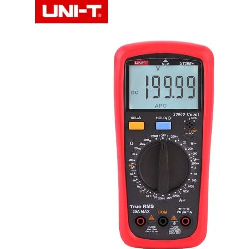 UNI-T UT39E+ Modern Digital Multimeter AC/DC Voltage Big Capacitance & Temperature Tester