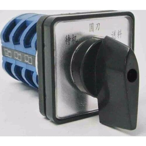 LW8-20/3 Universal Change-over Switch Rotating Knob Group Combine 20A 3 Section 3 Archives Bide Ones Time Round Knife Feeding