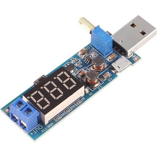 DC-DC 5V to 3.5V / 12V USB Step UP / Down Power Supply Module Adjustable Boost Buck Converter Out DC 1.2V-24V