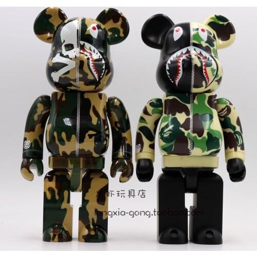 Japan BAPEBEAR BRICK bearbricks Bear brick Street Art style PVC Action figures Collectable Decoration for Gifts 28CM BE@RBRICK