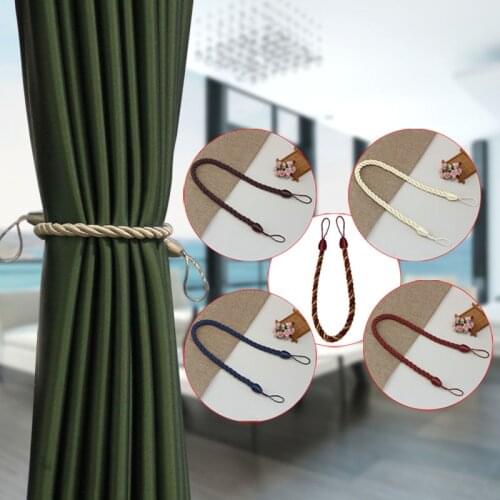 1Piece Handmade Weave Curtain Tieback Home Decorative Room Accessories Window Drapery Ropes Holdbacks Curtain Holder Buckles Tie