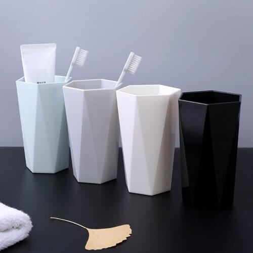 1PCs Simple Nordic Household Washing Cup Couple Brushing Cups Plastic Creative Toothbrush Cup Drinking Mug Bathroom Tumblers