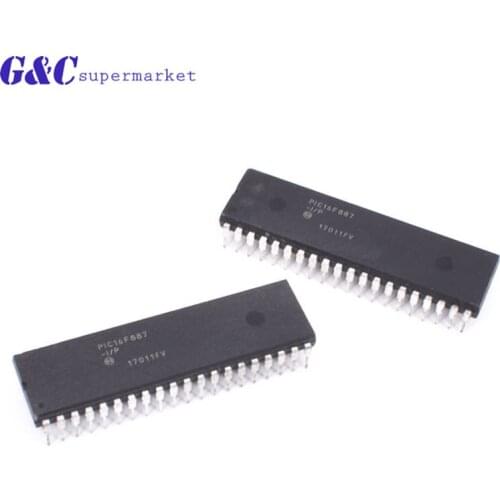 1pcs PIC16F887-I/P PIC16F887 DIP-40 New IC In stock diy electronics