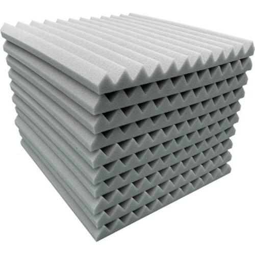 Newest 30*30*5cm Studio Acoustic Soundproof Foam Sound Absorption Treatment Panel Tile Wedge Protective Sponge 10PCS