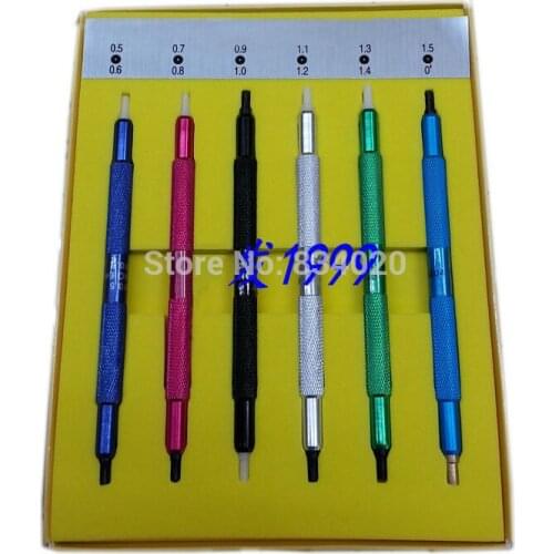 6pcs/set Watch Hand pressers x6 sizes fitting set watchmakers repairs press setting tool