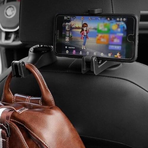 Car Headrest Hook with Phone Holder Seat Back Hanger For Opel Astra H G J Zafira Vauxhall Corsa Cambo Vauxhall Insignia