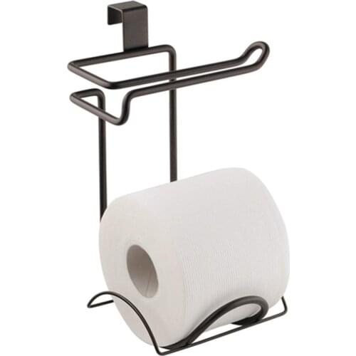 Over-The-Tank Toilet Paper Storage Dispenser Roll Paper Holder Hanging Organizer 2 Layers Tissue Towel Shelf