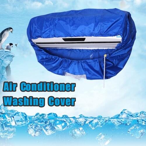 Air Conditioner Cleaning Cover With Water Pipe Waterproof Air Conditioner 1.5-3P Cleaning Dust Protection Cleaning Cover Bag New