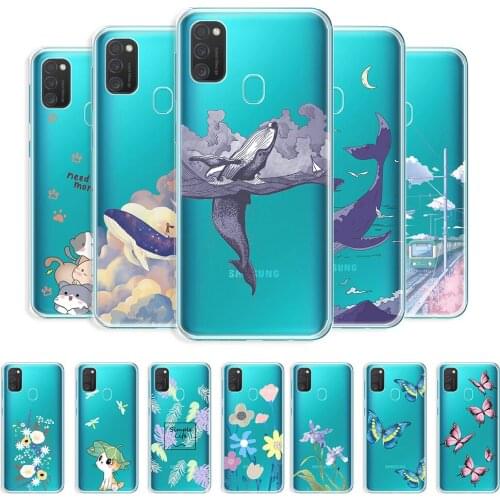 For Samsung Galaxy M21 Case Transparent Phone Case For Samsung Galaxy M30S Protective Cover For Samsung M21 M30S Clear Soft Capa