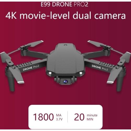 E99 Pro 4K Dual Camera FPV Quadcopter 50 Times Focus Folding Drone