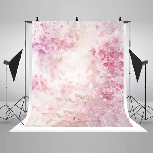 Newborn Photography Background Floral Pink Flower Baby Photo Backdrops for Portrait Child Photoshoot Photo Studio