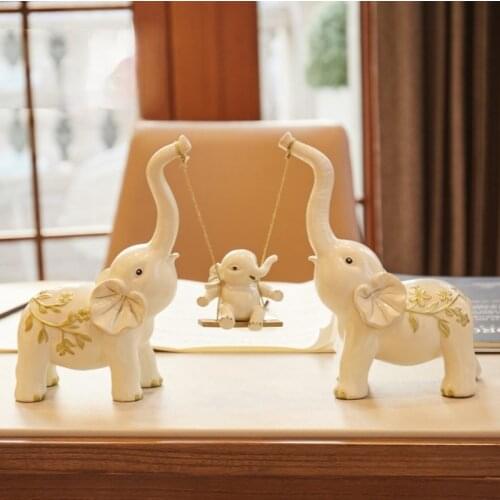 GY Newly-Married Marriage Gift for Couple Couple Girlfriends Living Room Elephant Decoration Home Decoration Housewarming Gifts