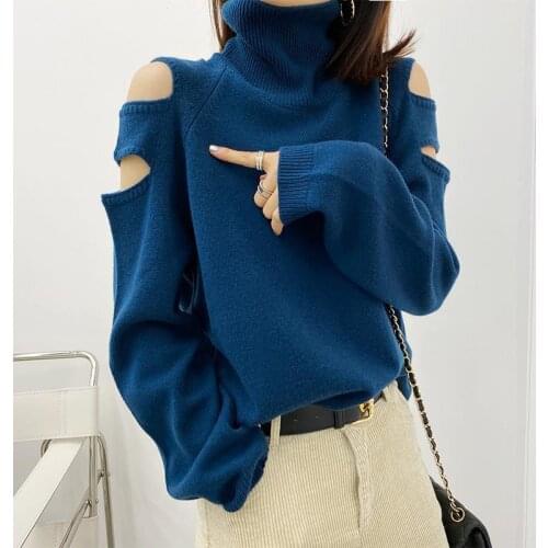 Женские пуловеры с открытыми плечами Jazinply China At AliExpress