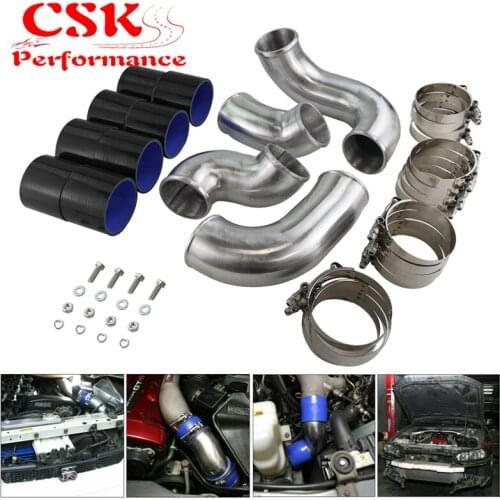 Front Mount Intercooler Pipe Piping Kit Fits For Nissan Skyline R33 R34 GTR RB26DETT Black/Red/Blue