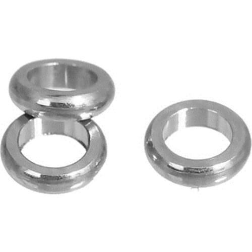 DoreenBeads Stainless Steel Spacer Beads Round Silver Color Handmade DIY Making Jewelry Findings About 4mm( 1/8") Dia, 50 PCs