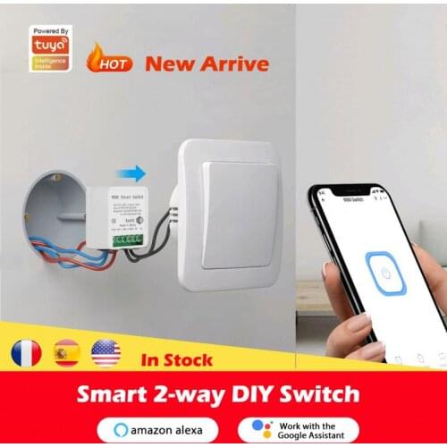 MINI Wifi Smart Switch 10A 2-way Control Timer Wireless Switches Smart Home Automation Compatible With Tuya Alexa Google Home