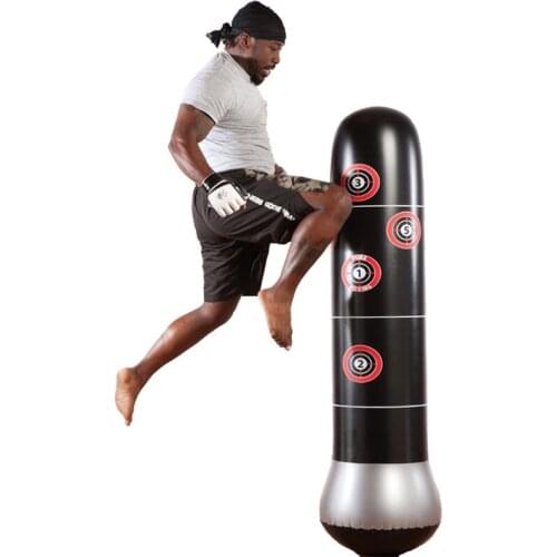 Adult Inflatable Fitness Boxing Punching Bag PVC Childrens Combat Sports Accessories Martial Arts Taekwondo Training Column