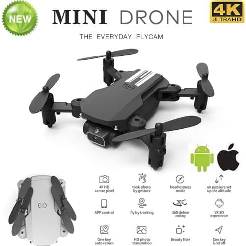 New RC Drone UAV Quadcopter WiFi FPV with 4K HD Camera Aerial Photography Helicopter Foldable LED Light Quality Child Toy Gift