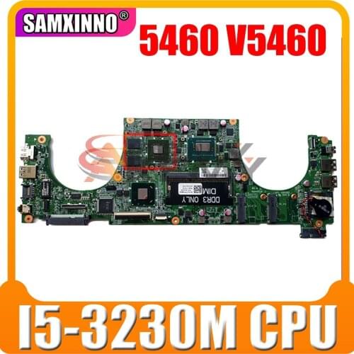 Original Laptop motherboard For DELL Vostro 5460 V5460 Core SR0WX I5-3230M Mainboard DA0JW8MB6F1 CN-0XX7YR 0XX7YR N13P-GV2-S-A2
