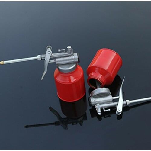 Transparent manual High pressure machine oil pot grease nipple can gun drop bottle lubrication long oil pot oiler grease gun