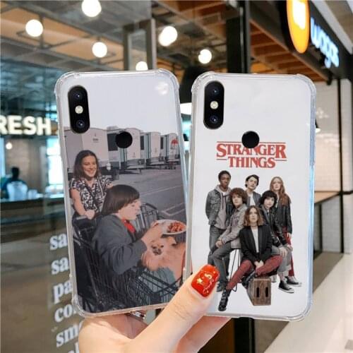 Cosas gratis Stranger things Phone Case Transparent For Xiaomi CC 9 11 MAX3 Mix3 MIX2 6X 8 5x 10S 11 10 X SE lite Pro