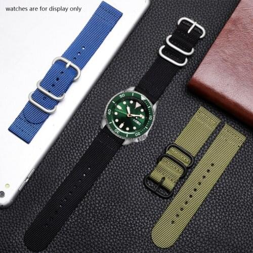 Nylon watchband 18mm 20mm 22mm 24mm 26mm black blue army green strap for mens outdoor sports canvas bracelet Give tool