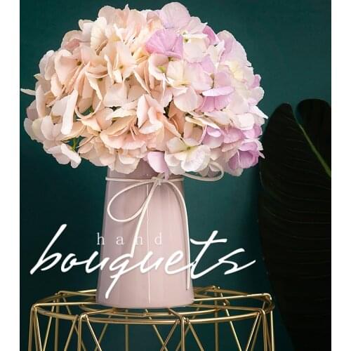 Dried Flower Hydrangea Artificial Flower Bedroom Desk Entrance Decoration Fake Flower Decoration Plastic Silk Flower Decoration