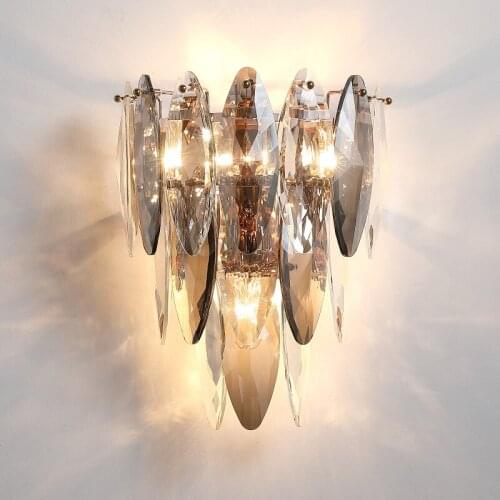 LED crystal Wall Light Indoor Decoration Bedroom kitchen Wall lamps Modern Home Lighting Bath CorridorLighting device