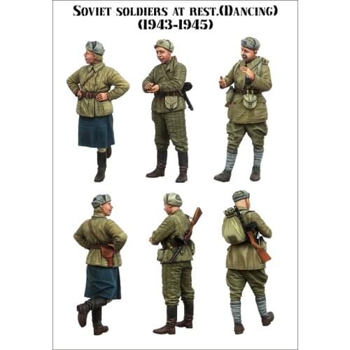 [tuskmodel] 1 35 scale resin model figures kit Soviet E140