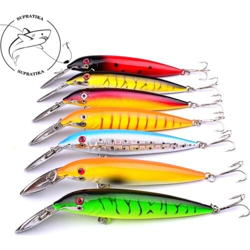 7pcs/lot Japan Hard Bait Minnow Fishing Lures 140mm 16g Pesca Lake Fishing Wobblers Deep Dive Crankbait Artificial Bait Tackle