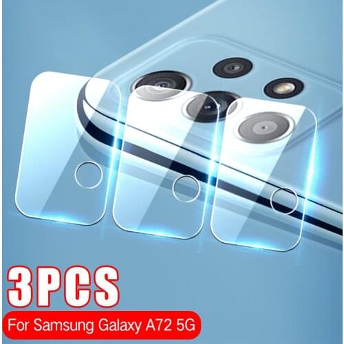 3Pcs Camera Protective Glass For Samsung Galaxy A82 A22 A72 A52 A32 A42 A51 A71 5G A02S Phone Lens Protectors Film For Samsung