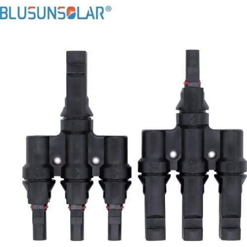 1pairs/lot 3 to 1 T Branch Connectors Solar Pair Connectors MMF FFM for PV / Photovoltaic System