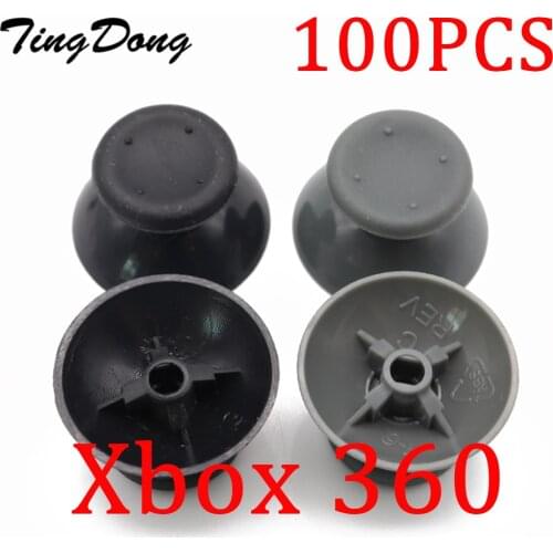 100pcs/lot Analog Cover 3D Thumb Sticks Joystick Thumbstick Mushroom Cap Cover For Microsoft Xbox 360 XBOX360 Controller