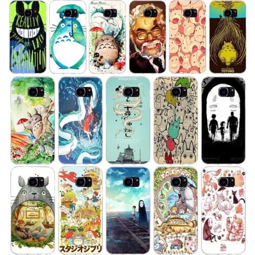 235H Studio Ghibli Ghiblies totoro Soft TPU Silicone Cover Case for samsung Galaxy s6 s6 s7 edge s8 s9 plus case