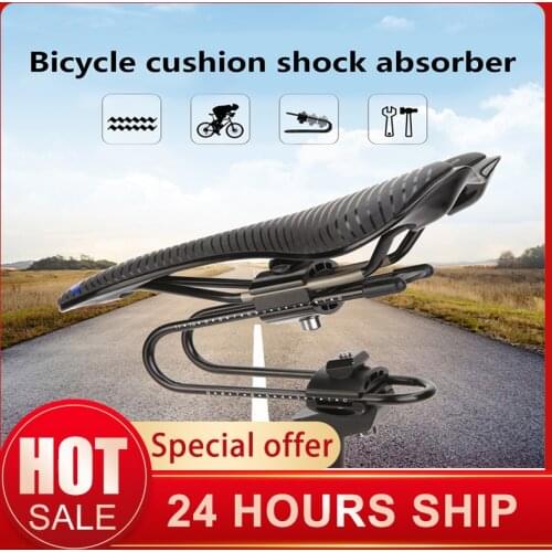 Bike Seat Shock Absorber Spring Steel Bicycle Saddle Suspension Device with Scale for Mountain Road Bicycle