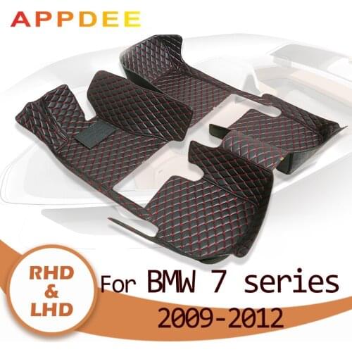 Car floor mats for BMW 7 series 2009 2010 2011 2012 Custom auto foot Pads automobile carpet cover