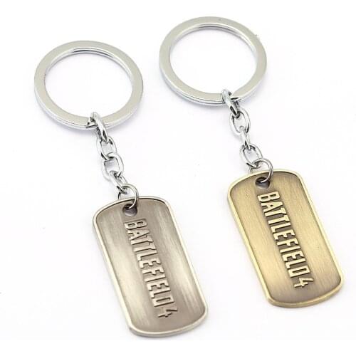 MS Jewelry Battlefield 4 Keychain 2017 NEW Men Key Rings Holder Gift Chaveiro Car Key Chain Jewelry Game Souvenir