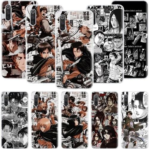 Hot Attack On Titan Anime Phone Case For Xiaomi Redmi Note 10 9 8 Pro 9S 8 8T 7 6 5 6A 7A 8A 9A 9C 4X S2 K20 K30 Art Cover Coque