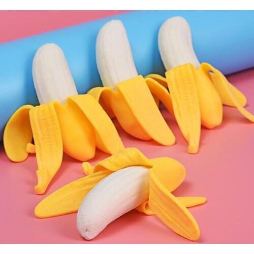 Elastic Simulation Banana Slow Rising Squeeze Toy Stress Reliever Antistress Toy
