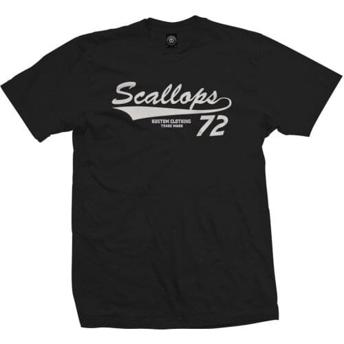 Anime Male Tshirt T-Shirt - Scallops 72 - Kustom Muscle Car Charger Classic American Motorcycle Fans Hot Rodmake Shirts