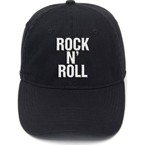 Lyprerazy Rock 'n Roll Music Washed Cotton Adjustable Men Women Unisex Hip Hop Cool Flock Printing Baseball Cap
