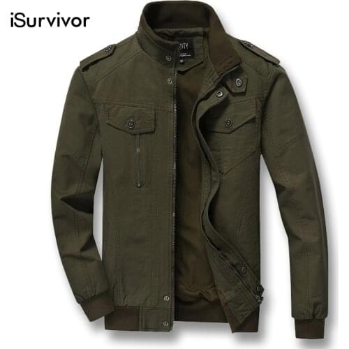 ISurvivor 2021 Men Autumn Zipper Plus Size Jackets and Coats Jaqueta Masculina Male Casual Fashion Slim Fitted Streetwear Hombre