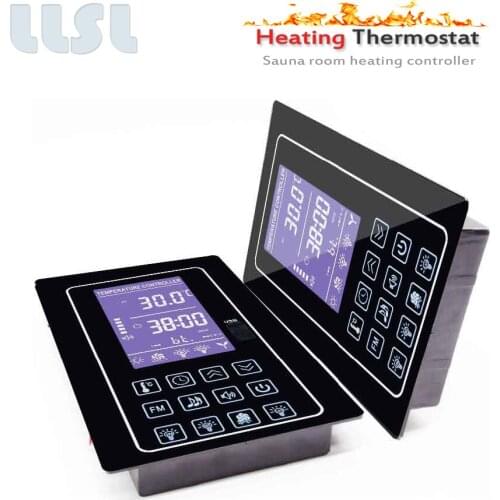 220V 4.5KW heating controller is suitable for sauna rooms Large display screen countdown heating controller