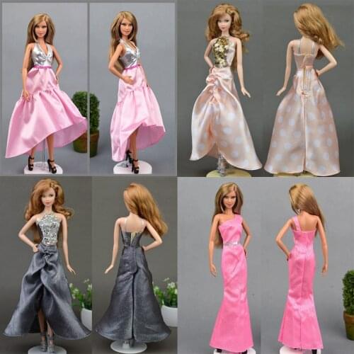 Doll Barbies Fashion Outfit Dress Evening Party Skirt Daily Casual Wear Accessories Clothes For Barbies Doll,Shoes For Barbies