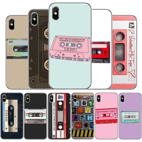 Retro tape, keyboard Cover Soft Silicone Phone Case For iPhone 5 5S 6 6plus 7 8 plus X XR XS Max 11 PRO Max SE 2020